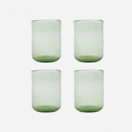 Tutto per la tavola - Rich - set 4 bicchieri di vetro verde