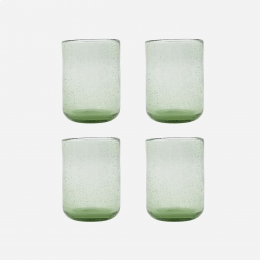 Rich - set 4 bicchieri di vetro verde