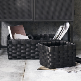 Edition - Set 3 cestini in legno nero Edition - Set 3 cestini in legno nero