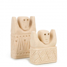 Sumba Stone 1 - set due statue decorative in pietra