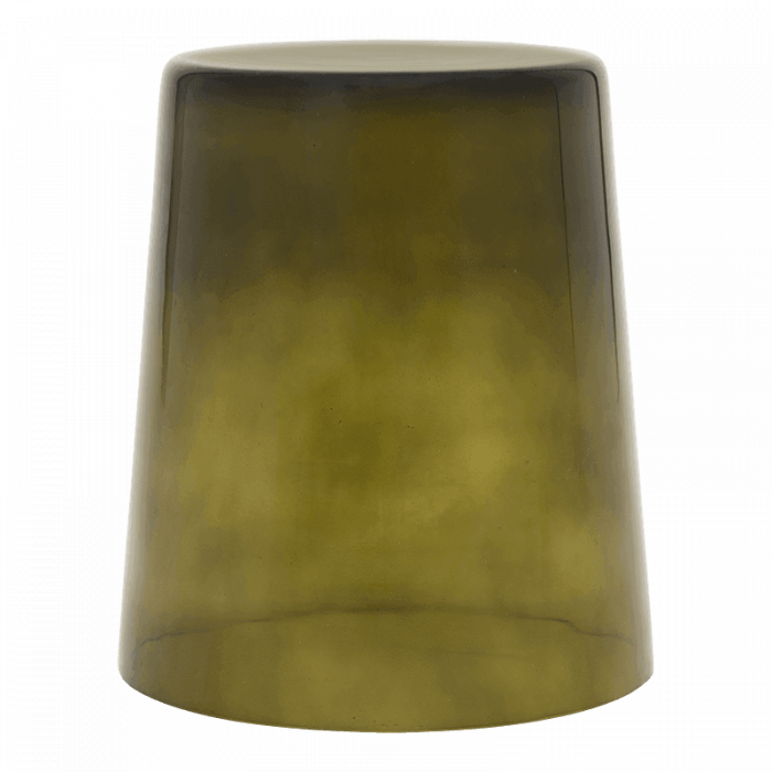 Kai - Side table in vetro riciclato verde