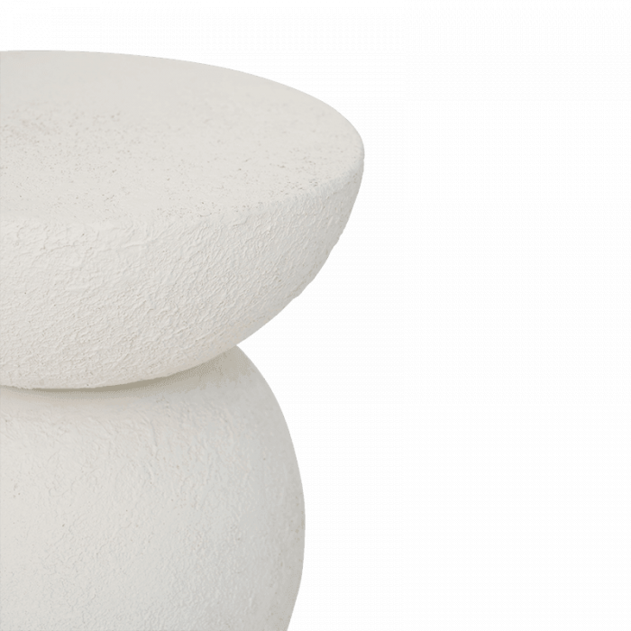 Umi - Side table in metallo bianco