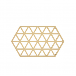 Triangles - sottopentola in silicone color sabbia