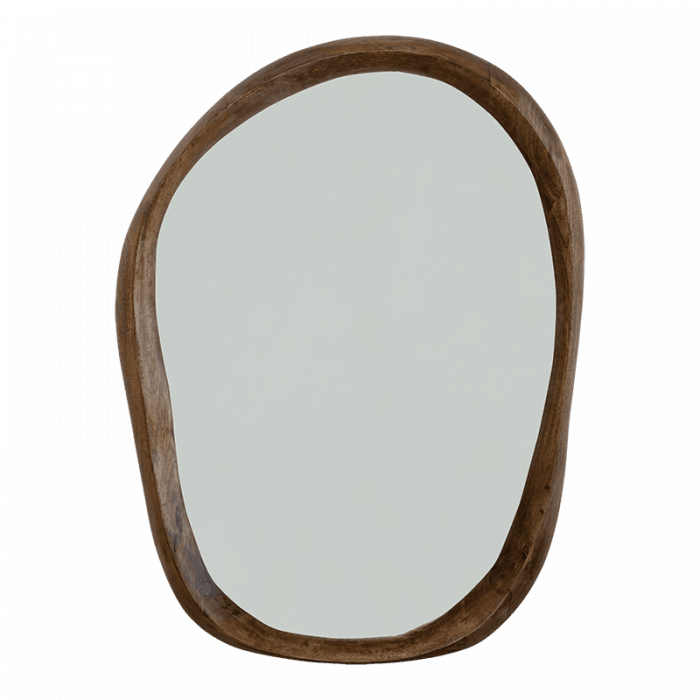 Shizu L - specchio con cornice di legno