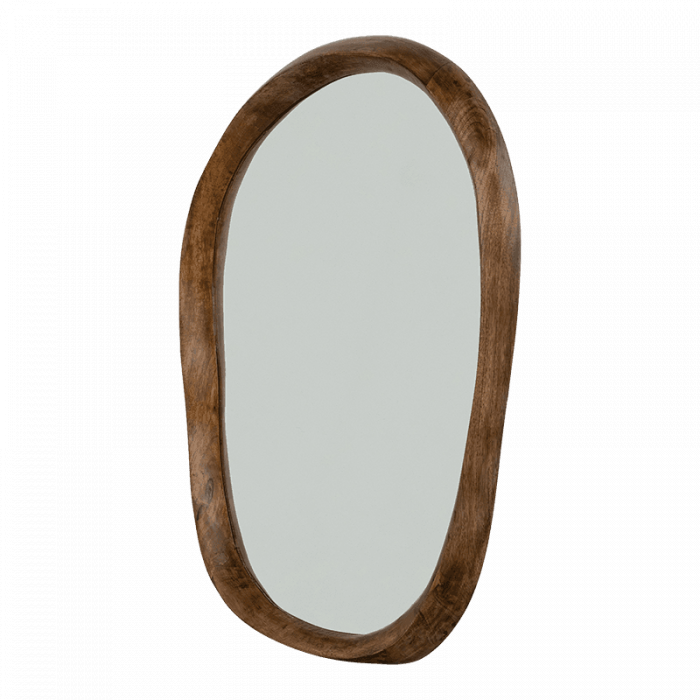 Shizu L - specchio con cornice di legno