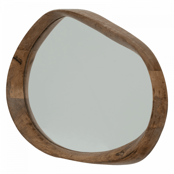 Shizu S - specchio con cornice di legno