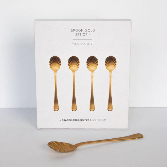 Good Morning - set 4 cucchiaini dorati