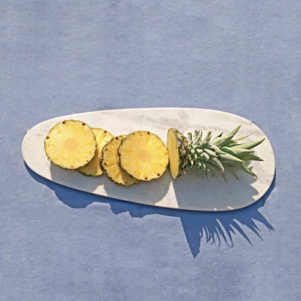 Max medium - tagliere ovale in marmo bianco Max medium - tagliere ovale in marmo bianco