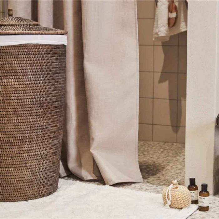 Portia - Tappeto da bagno bianco