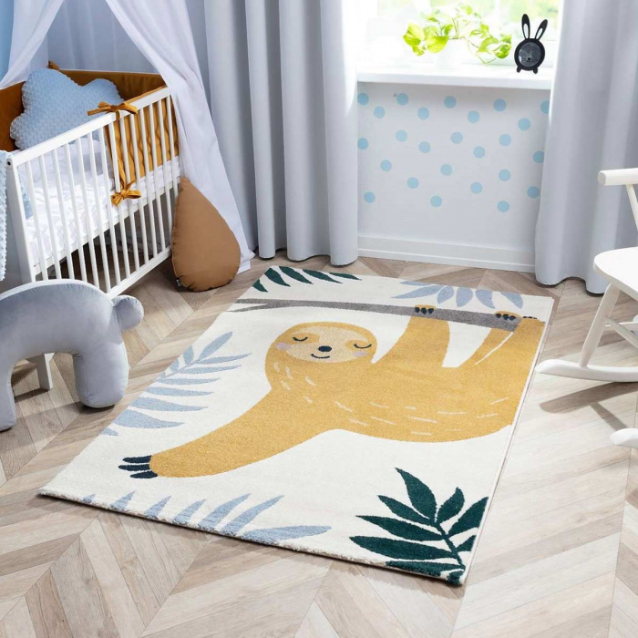 Happy sloth - tappeto cameretta con bradipo