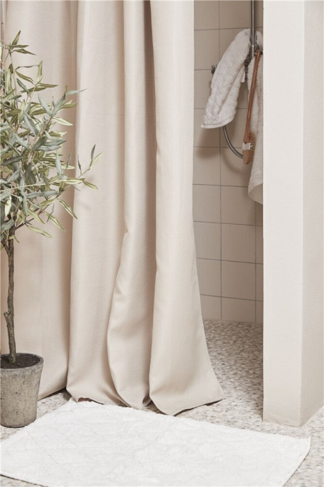 Portia - Tappeto da bagno bianco