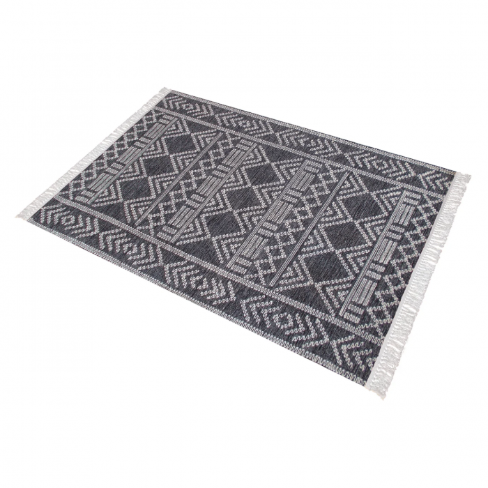 Mays - Tappeto grigio scuro e avorio 160 X 230
