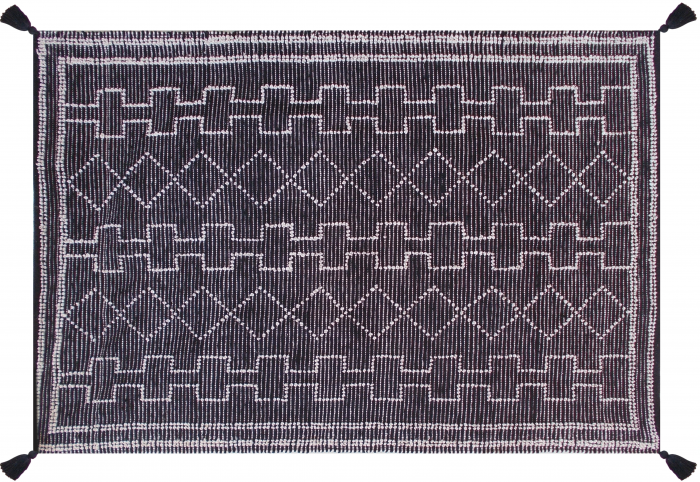 Gimie - Tappeto avorio e grigio scuro 190 X 290