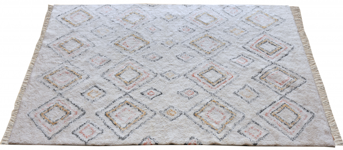 Salford - Tappeto avorio con rombi multicolore 120 X 180