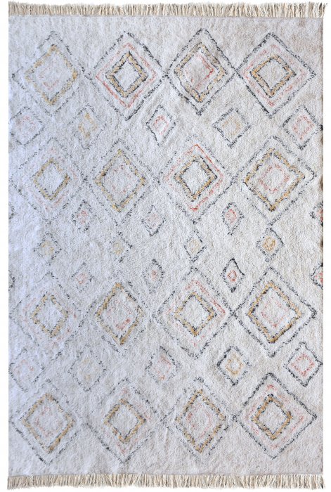 Salford - Tappeto a rombi con frange 160 X 230