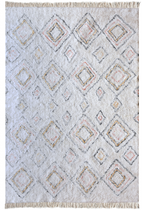 Salford - tappeto in cotone a rombi 190 X 290