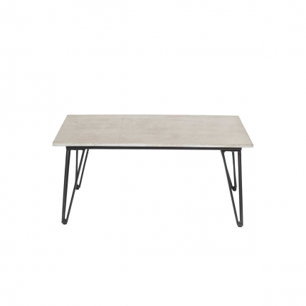 Mundo - coffee table con top in cemento