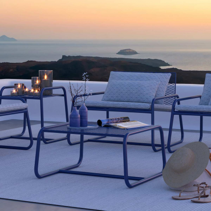 Lolita - tavolino da esterno in metallo blu Lolita - tavolino da esterno in metallo blu