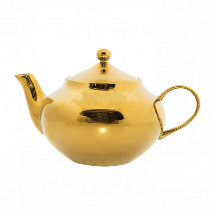 Good Morning - teiera dorata in ceramica Good Morning - teiera dorata in ceramica