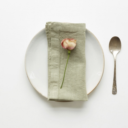 Sage - Set 4 tovaglioli in lino verde salvia