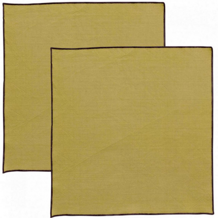 Grace kaki - Tovagliolo in cotone riciclato, 40 X 40