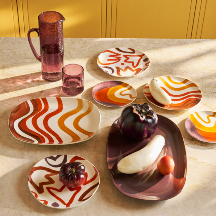 Hammered fudge - set 4 bicchieri vetro