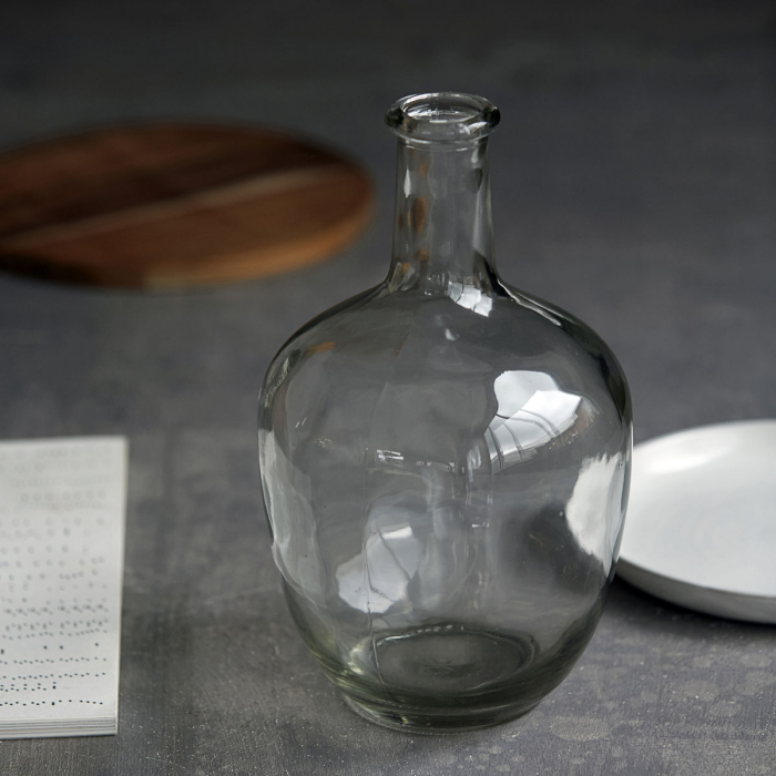 Glass - vaso bottiglia in vetro