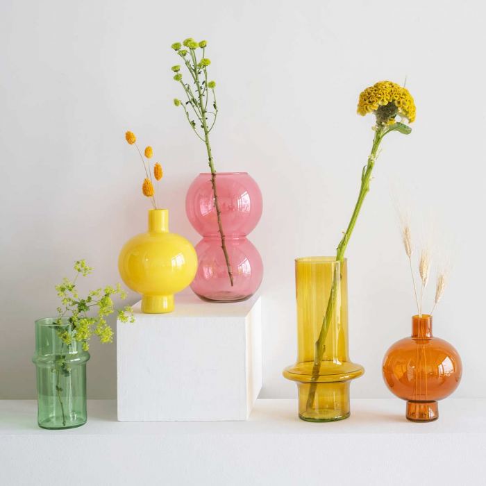 Yolk - Vaso in vetro giallo