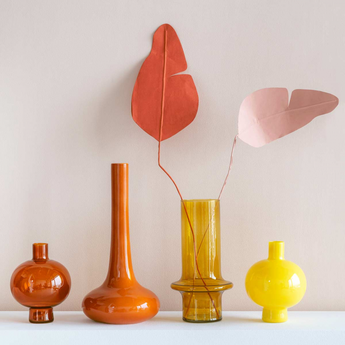 Round - Vaso tondo giallo