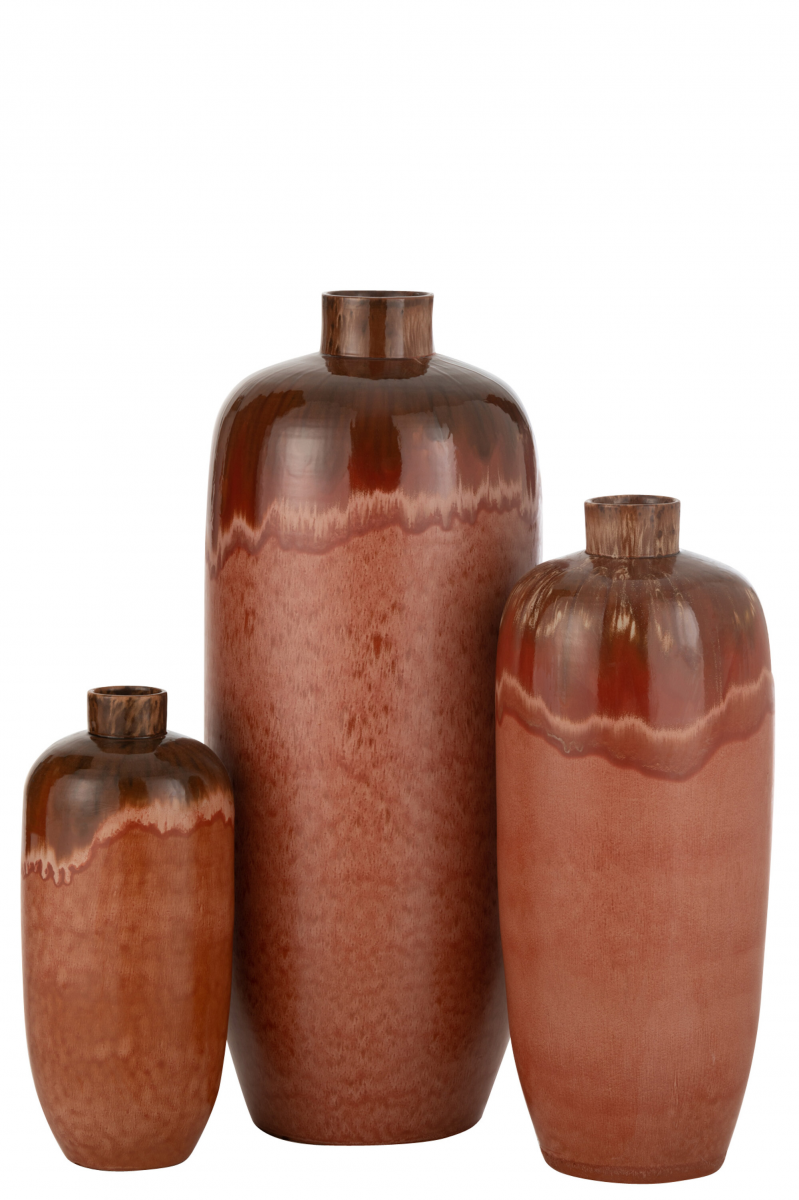 Aline - Grande vaso in terracotta rossa - LivingDecò