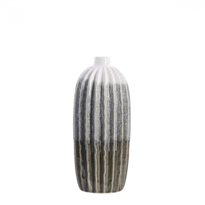 Aysia - Vaso in ceramica grigio-marrone