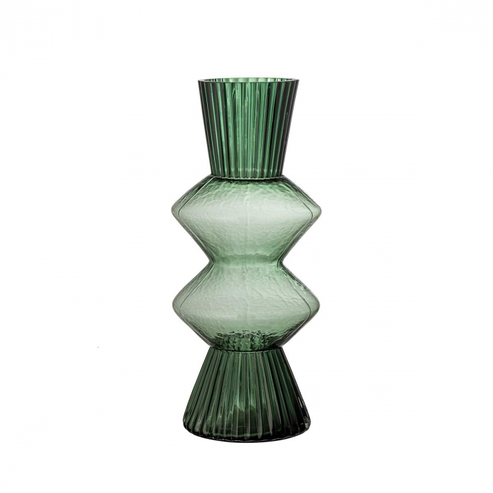 Davine - Vaso alto in vetro verde