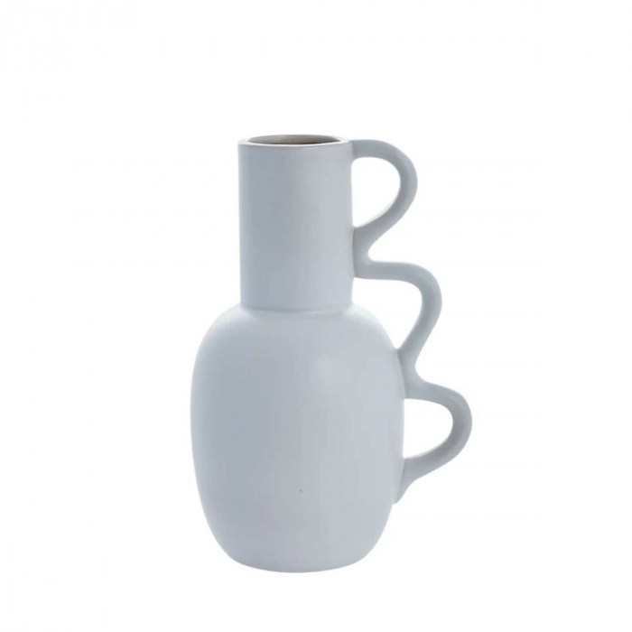 Suselle - Vaso anfora bianco in ceramica