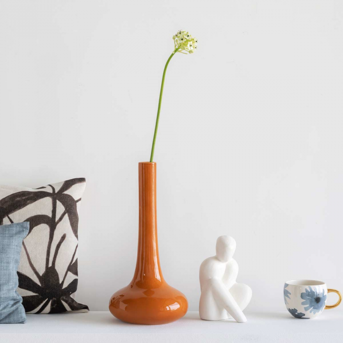 Enlightment - Vaso in terracotta lucida