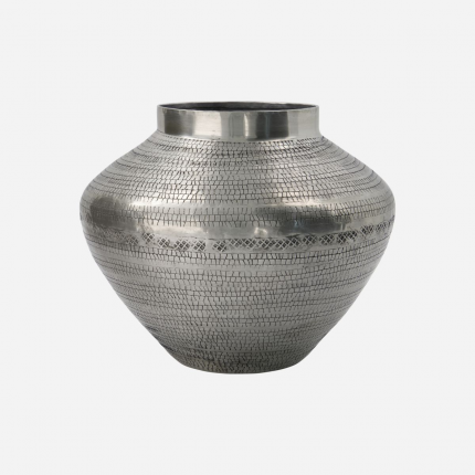 Vasi decorativi - Arti - vaso in metallo argentato