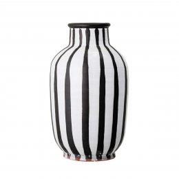 Schila - Vaso a righe bianche e nere Schila - Vaso a righe bianche e nere