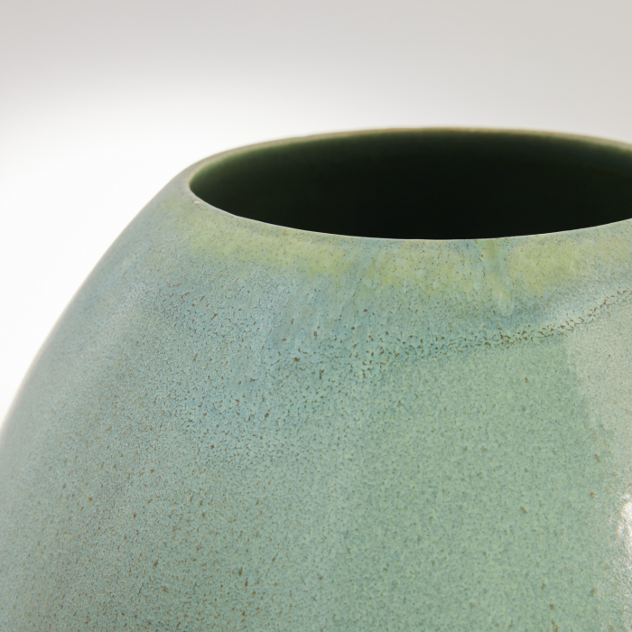Eslia - Vaso in ceramica smaltata verde acqua