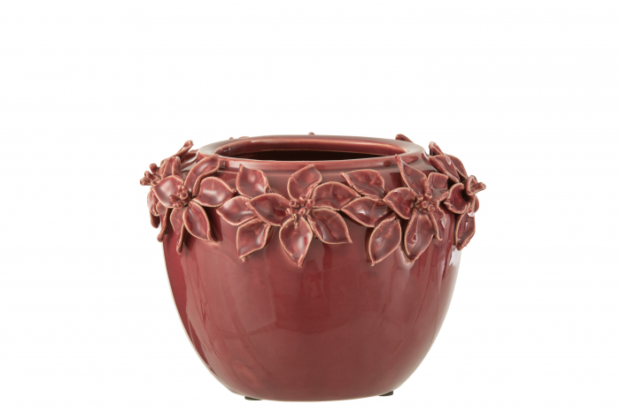 Florai L - portavaso  in ceramica terracotta