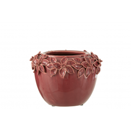 Florai L - portavaso  in ceramica terracotta