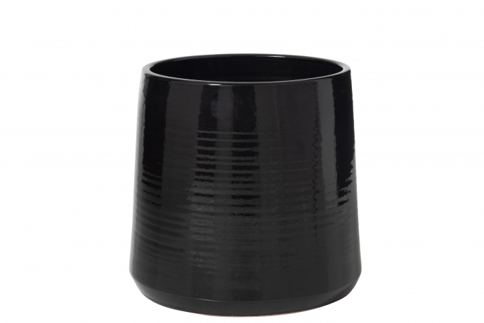 Rigi XL - portavaso nero in ceramica