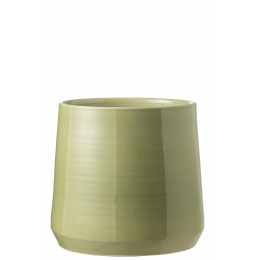 Round XL - Portavaso in ceramica verde chiaro
