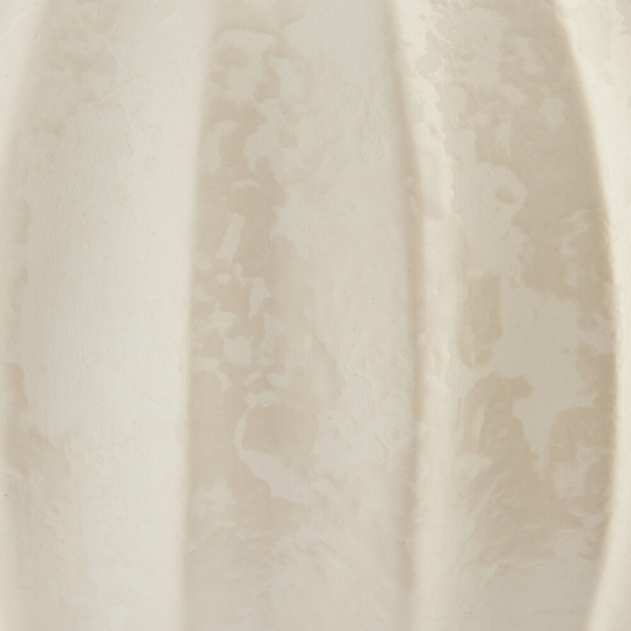 Esme - Vaso decorativo in ceramica, bianco avorio