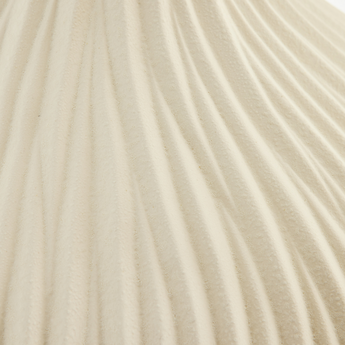 Esmia - Vaso decorativo bianco avorio, 50 cm