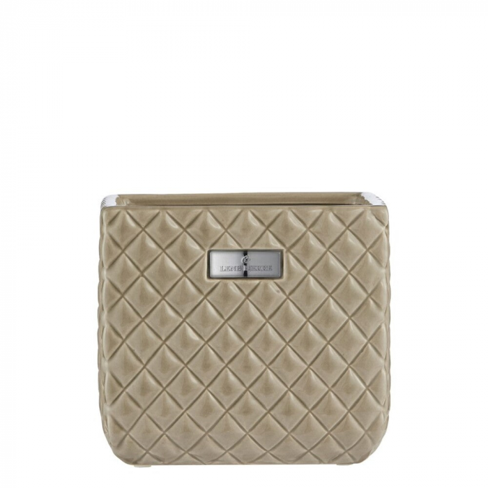 Portia - portavaso marrone in ceramica