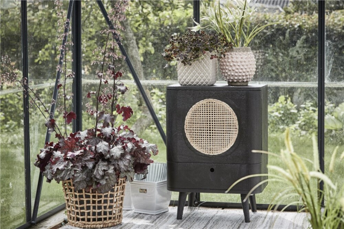 Portia - portavaso marrone in ceramica