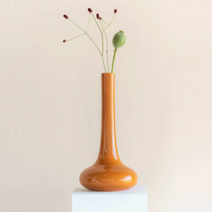 Enlightment - Vaso in terracotta lucida