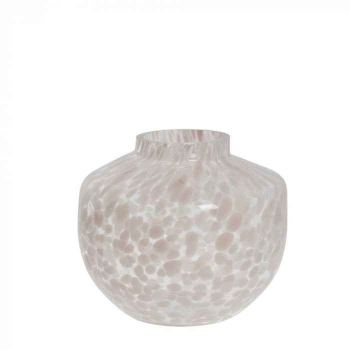 Dorelle - Vaso basso in vetro maculato