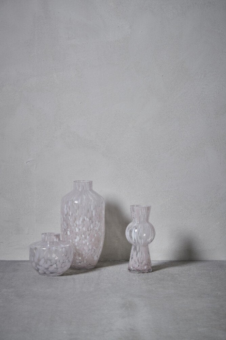 Dorelle - Vaso basso in vetro maculato