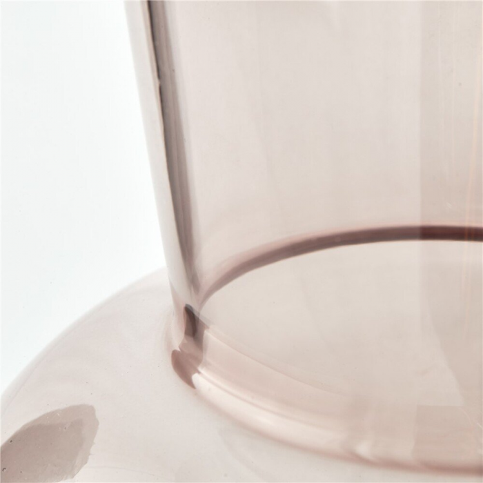 Hedria - Vaso in vetro rosa, 30,5 cm