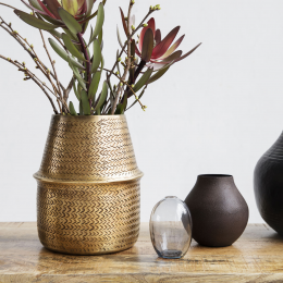 Rattan - vaso in ottone Rattan - vaso in ottone